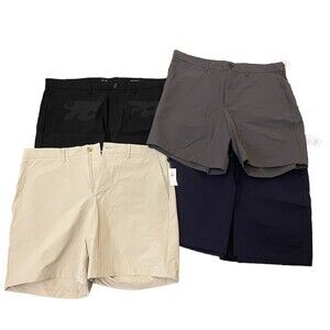 NWOT Lot of GAP 8" Tech Shorts Men's Sz 36 Flat Front Nylon Stretch Navy Black..